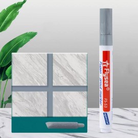 Tile grout marker pen repair self-installation bathroom floor - white / 타일 줄눈 마카 펜 보수 셀프 시공 욕실 바닥 - 화이트