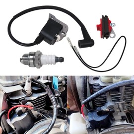 New Chainsaw Ignition Coil Switch Spark Plug Kit Fit for Husqvarna 50 51 55 254 257 261 262 XP 266 268 272 XP Replaces Part# 503717901, 503620203, 544018401,503901401 by XSPANDER