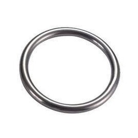 MarineNow Stainless Steel Round Ring 316 Marine Grade 5/16" x 2" (8mm x 50mm), 1-Pack