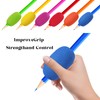 6 Pcs Foam Pen Grips Egg Pencil Pen Grip Color