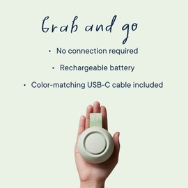 Hatch Rest Go | Portable Sound Machine for Babies and Kids | Baby Sleep Soother | 10 Soothing Sounds | White Noise | Shush | Travel | Registry Gift | Baby Shower | Clips on Baby Stroller (Mint)