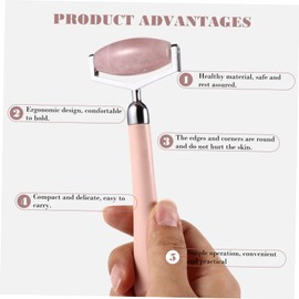 SAFIGLE 1pc Natural Jade Facial Roller Massager Body Roller for Firming Skin Care Portable Lightweight Tool for Relaxation Stress Relief for Moms Daughters