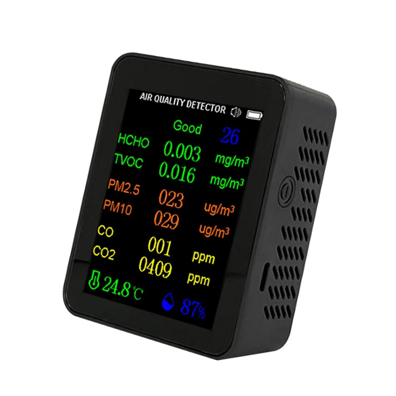 Portable Air Quality Meter 9in1 PM2.5 PM10 CO CO2 TVOC