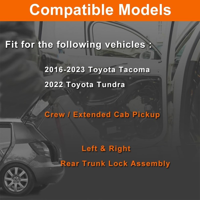 VEELECP Rear Trunk Latch Left & Right Compatible with 2016-2023
