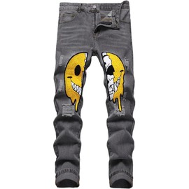 Boy's Skinny Fit Ripped Destroyed Distressed Fashion Kids Denim Jeans Pants