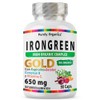 Irongreen Hierro Suplemento Bisglicinato Vitamina Complejo Betabel Espirulina Espinaca Bioperine