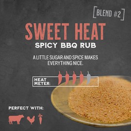Spice Guru Sweet Heat BBQ Rub - Gifts for Men Who Cook, Gifts for Dad, Men Gifts, Dad Birthday Gift - Spices and Seasonings Sets - Steak Seasoning - Seasoning for Cooking and Grilling