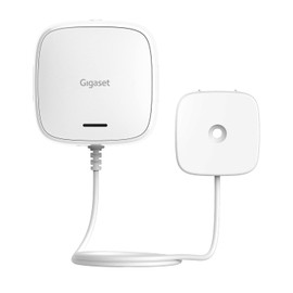 Gigaset Water OSensor: Smart Home Add-On – Water Detector Protects Against Water Damage – Warns of Water Leakage – Reports Temperature and Humidity – App Control, White