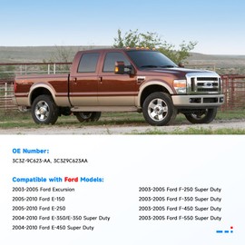 3C3Z-9C623-AA Engine Air Cleaner Inlet Duct Hose Compatible With Ford F-250/F-350/F-450/F-550/E-150/E-250/E-350/E-450 2003-2010, Ford Excursion 2003-2005, Replace# 3C3Z9C623AA