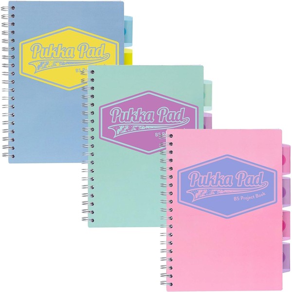 Pukka Pad 5 Subject Spiral Notebook 12-Pack - 200 Pages,
