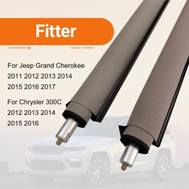 Car Panorama Sunroof Sunshade Curtain Cover Assembly Replace Heat Insulation Sun Visor Roller Blind for Jeep Grand Cherokee 2011-2017 for Chrysler 300C 2012 2013 2014 2015 2016 (Gray)