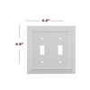Pack of 2 Wall Plate Outlet Switch Covers by SleekLighting