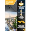 Menz Parasol Holder Balcony Railing Set of 2 – Compact
