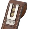 Tourbon EDC Leather Pocket Folding Knife Sheath Carrier Holster Flashlight