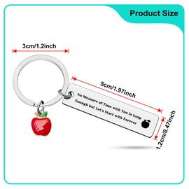 Heigebi Twilight Movie Keychain - Edward and Bella Fans Gifts for Girlfriend, Teen Girls - Vampire TV Series Gift - Team Edward Inspirational Gift