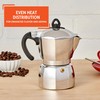 Imusa 6 Cup Stovetop Espresso Maker with Heart Shaped Knob,