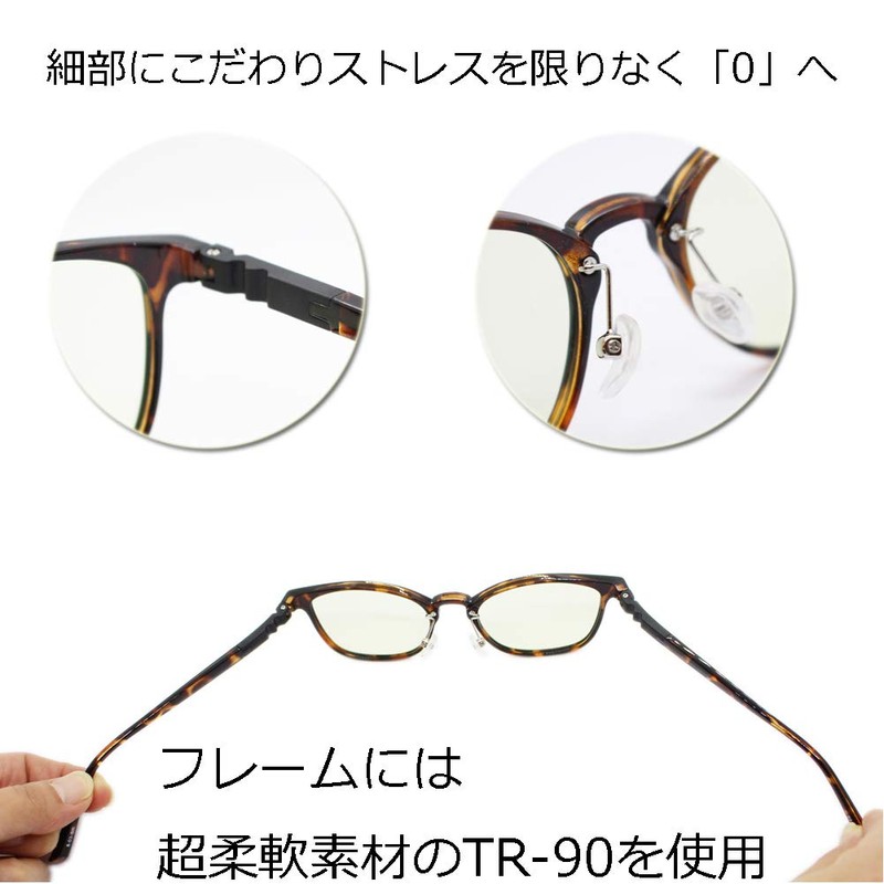 Eight Tokyo UV420 Clear Transparent Sunglasses, Blue Light Cut Glasses,