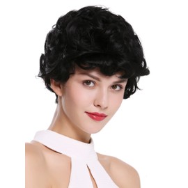 WIG ME UP - DW-2740-1 Women's Short Curly Wig Black
