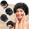 Gorro de Pelo Rizado de Satén, 4PCS Gorro de Seda