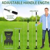 Ukiupop Weed Puller Tool with Long Handle 2-in-1 Garden Hoe