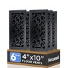 Howeall 4x10 Inches 6 Pack Heavy Duty Walkable Floor Register