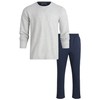 Eddie Bauer Men's Pajama Set - Thermal 2 Piece Lounge