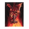 Enchanting Mjolnir Dragon Canvas Plaque by Anne Stokes - 25cm