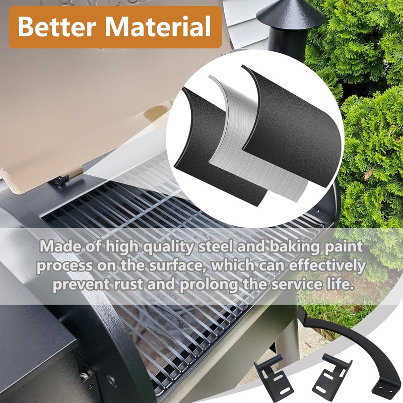 BCA002 Grill Lid Door Stop Arc Right Side and KIT0001