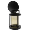 Grave Lantern with Columns 21 cm (Black)