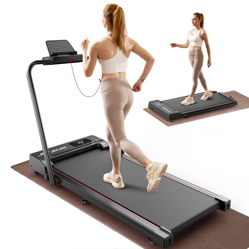 Jagjog Foldable Treadmill Under Desk Walking Pad for Home Gym