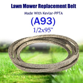 BOOMBOOST (A93) 0.5x95 Lawn Mower Replacement Belt Made With Kevlar Compatible for ARIENS/Compatible for AYP/Compatible for MURRAY/Compatible for CRAFTSMAN/Compatible for HUSQVARNA/Compatible for MTD
