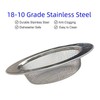 2 Pack 4.5" Kitchen Sink Drain Strainers, Stainless Steel Drain