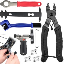 Mikqky 11 Piece Chain Tool Bicycle Set, Chain Riveter Bicycle, Bicycle Repair Tool Set, Universal Bicycle Chain Tool, Bicycle Chain Links for 6/7/8/9/10 Speed Chain