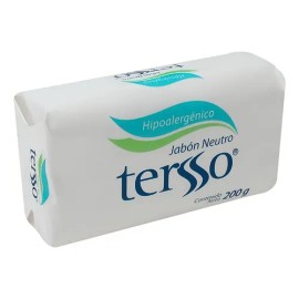 Jabón Tersso En Barra Neutro Hipoalergénico 200 G                                                                                                     