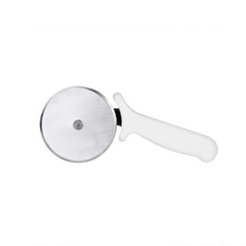 TrueCraftware- 2-1/2” Blade Pizza Cutter Stainless Steel with White Plastic Handle- Pizza Cutter Wheel Stainless Steel Sharp Blade For Cutting Through Slice Thick or Thin Pizzas Pie Crust Pastries