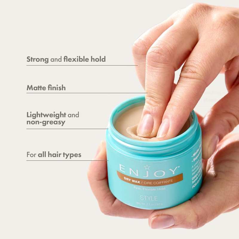 Enjoy Dry Wax - Non Greasy Pliable Texture Hair Wax