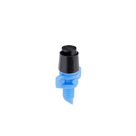Raindrip 090JET010B, Micro Spray Jet, Quarter-Circle Pattern, Fan Spray, with 10-32 Threaded Inlet, Drip Irrigation Emitters for Drip Irrigation Gardening Systems, 10-Pack, Blue and Black