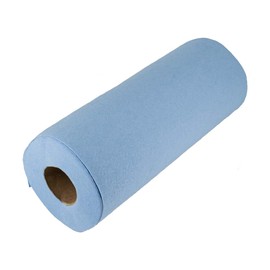 Plexon Shop Towels, 1-Ply, 10.4" x 11", Blue, 55 Sheets/Roll, 6 Rolls/Pack