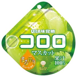 [Set of 2] UHA Mikakuto Kororo Muscat 1.7 oz (48 g) x 6 Bags x (2 Cases)