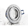 IP44 Aluminium Recessed Spotlight, Glossy Chrome, Suitable for Bathroom/Wet Rooms,