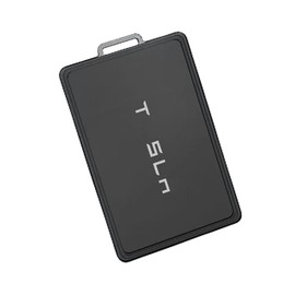 IUIU Card Holder, Transparent Soft Keycard Badge Cover Case Compatible with Model 3/Y/S/X Cybertruck Accessories, Smoke Color