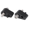 YDLMT Black Passenger Floorboard Extension Spacer Kit W/Bolts Compatible With