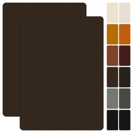 Butie 2PCS Leather Repair Patches, 8 * 11 Inch Self-Adhesive Leather Couch Repair Patch, Leather Sticker Patch for Couch, Tote Bags, Clothing, Car Seats, Furniture(Brown-1)