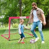 VAVOSPORT Kids Soccer Goals for Backyard Set - 2 of