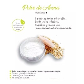 karol cosmetic Maquillaje En Polvo Traslucido De Avena Vegetal Karol Cosmet