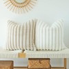 JOJUSIS Pack of 2 Faux Fur Plush Solid Decorative Throw