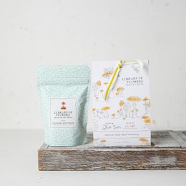 Library of Flowers Willow and Water Salts, 7 oz., Cut Greens, Flowering Lotus and Watercress, Bathtub Accessories, Bath Salts for Women, Bath Products, Scented Luxury Bath Salts