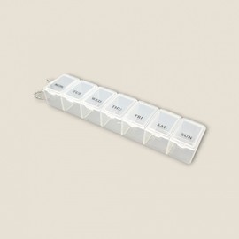 Transparent Portable Pill Case 1pc (Transparent) 8ea