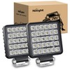 Nilight 4.3 Inch Square Utility LED Work Light W/Integrated Toggle