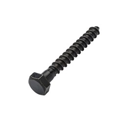 Blackline Wood Screws Black 8.0 x 50 mm – Pack of 5 Hexagonal Screws SW-13 DIN571 Wood Screws